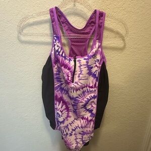 Zeroxposur Swimwear purple with zip front size XXL
